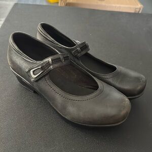 Abeo Sz 8.5 Black Leather Slip Resistant Shoes Leather